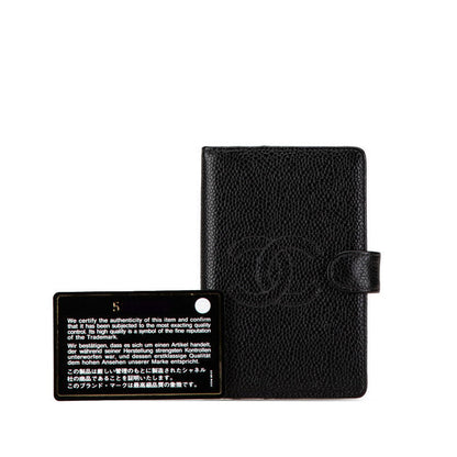 Top Quality Chanel Caviar Skin Coco Mark Notebook Cover Agenda