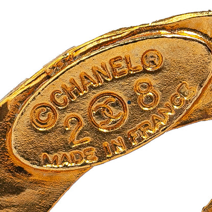 Top Quality Chanel Vintage Round Coco Mark Brooch Gold Plated