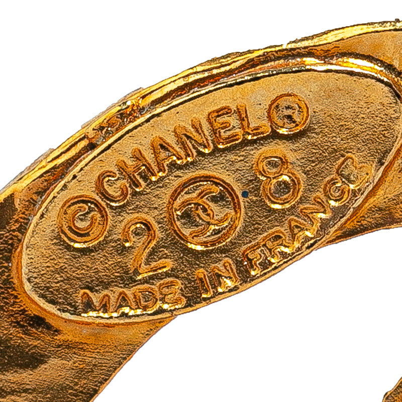 Top Quality Chanel Vintage Round Coco Mark Brooch Gold Plated