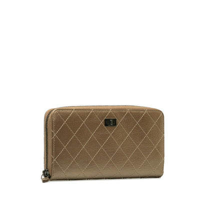 Top Quality Chanel Matelasse 2.55 Bronze Leather Long Wallet