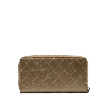 Top Quality Chanel Matelasse 2.55 Bronze Leather Long Wallet