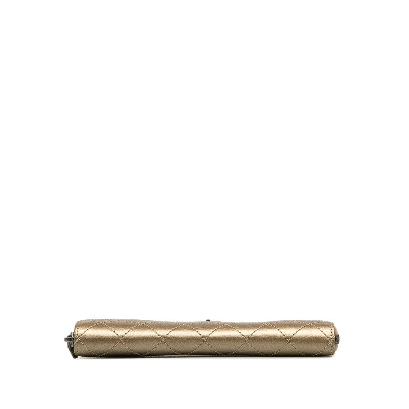 Top Quality Chanel Matelasse 2.55 Bronze Leather Long Wallet