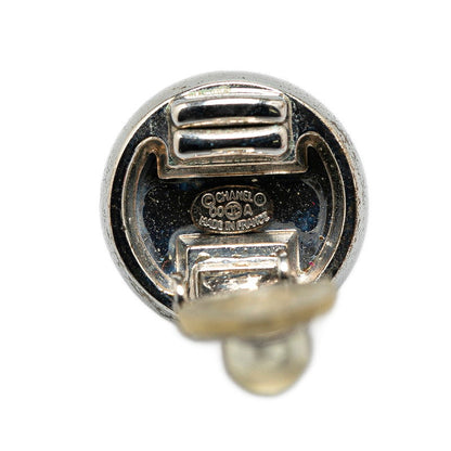Top Quality Chanel Coco Mark Ball Earrings Silver Metal