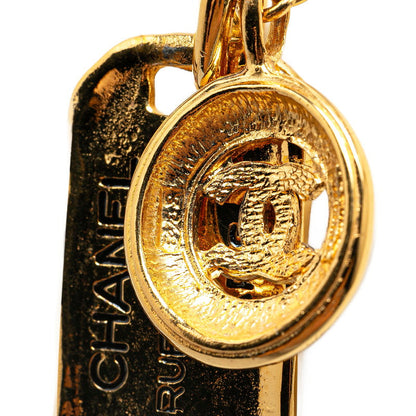 Top Quality Chanel Vintage Coco Mark Necklace Gold Plated