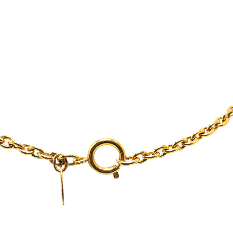 Top Quality Chanel Vintage Coco Mark Necklace Gold Plated
