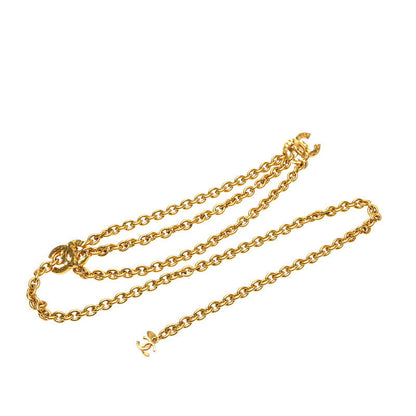 Top Quality Chanel Double Coco Mark Chain Belt Gold