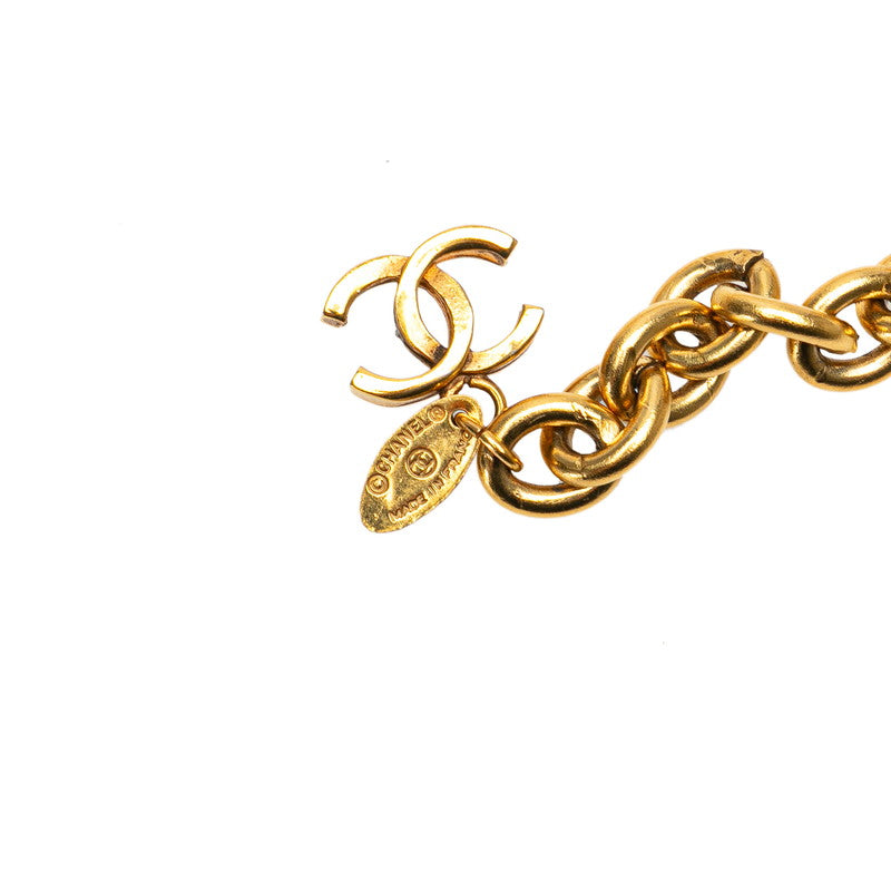 Top Quality Chanel Double Coco Mark Chain Belt Gold