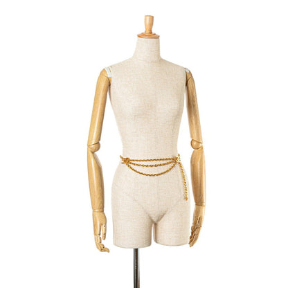 Top Quality Chanel Double Coco Mark Chain Belt Gold
