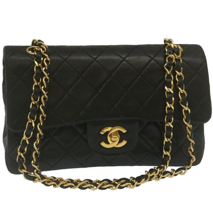 Top Quality Chanel Classic Matelasse 23 Chain New Shoulder Bag Lamb Skin Black Auth 67486A