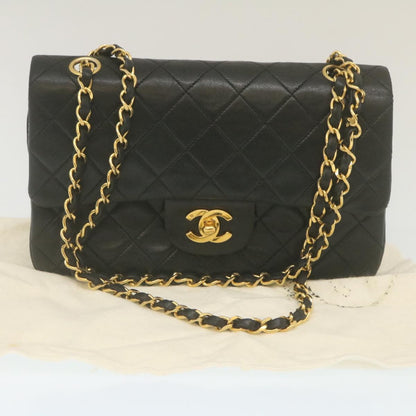 Top Quality Chanel Classic Matelasse 23 Chain New Shoulder Bag Lamb Skin Black Auth 67486A
