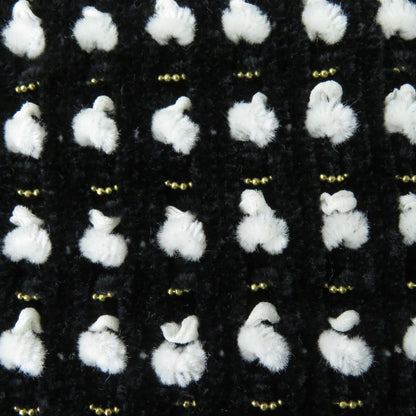 Top Quality Chanel COCO Mark Button Velvet Tweed Pullover