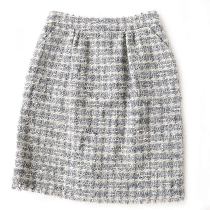 Top Quality Chanel Tweed Tight Skirt with COCO Mark Plate