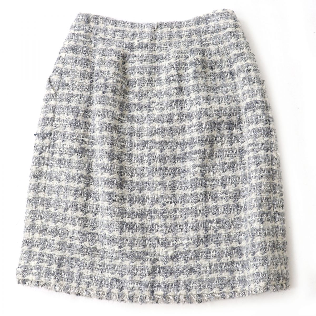 Top Quality Chanel Tweed Tight Skirt with COCO Mark Plate