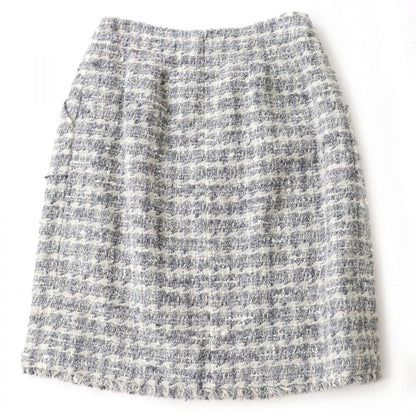 Top Quality Chanel Tweed Tight Skirt with COCO Mark Plate