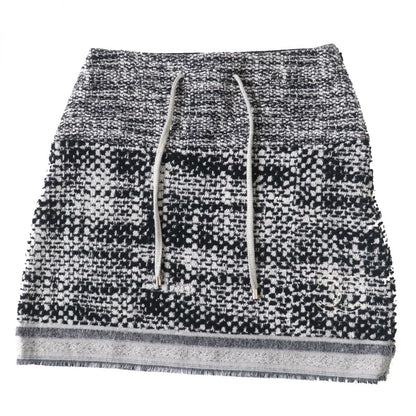 Top Quality Chanel Women's Trapezoid Skirt Black White Gold