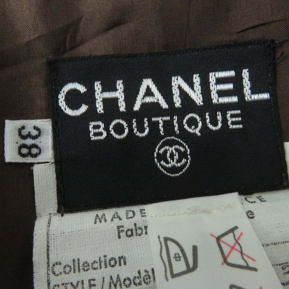 Top Quality Chanel Vintage Wool Pleated Skirt Dark Grey