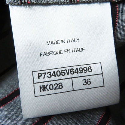 Top Quality Chanel Velvet Sweatshirt Border Pattern Black Gray Pink 36