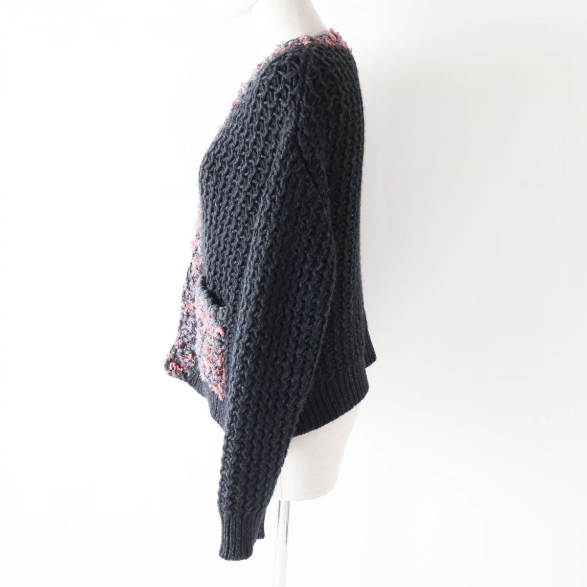 Top Quality Chanel Cashmere Cardigan COCO Mark Button