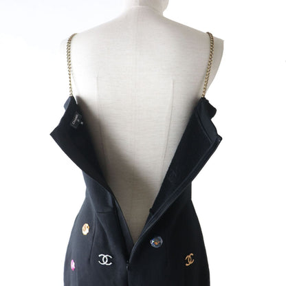 Top Quality Chanel COCO Mark Rhinestone Jumpsuit 38