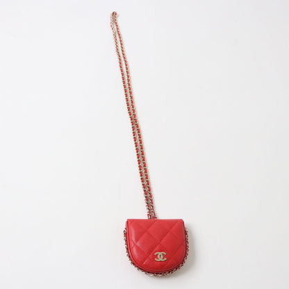 Top Quality Chanel Matelasse Caviar Skin Chain Wallet Coin Case