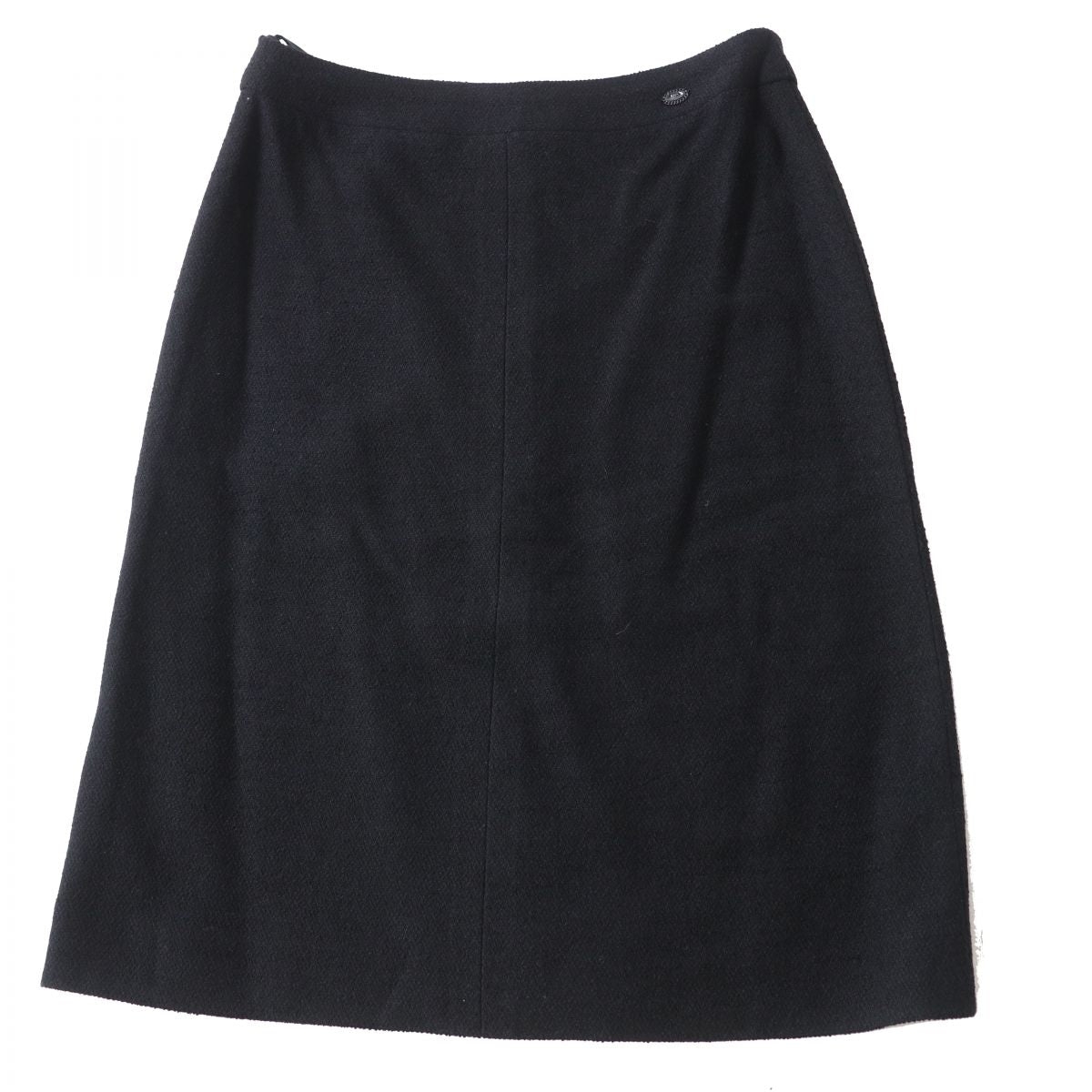 Top Quality Chanel Tweed Skirt Black 38