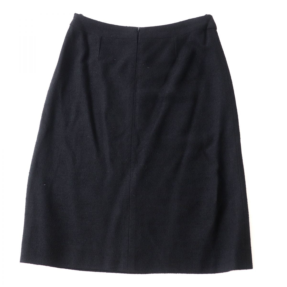 Top Quality Chanel Tweed Skirt Black 38
