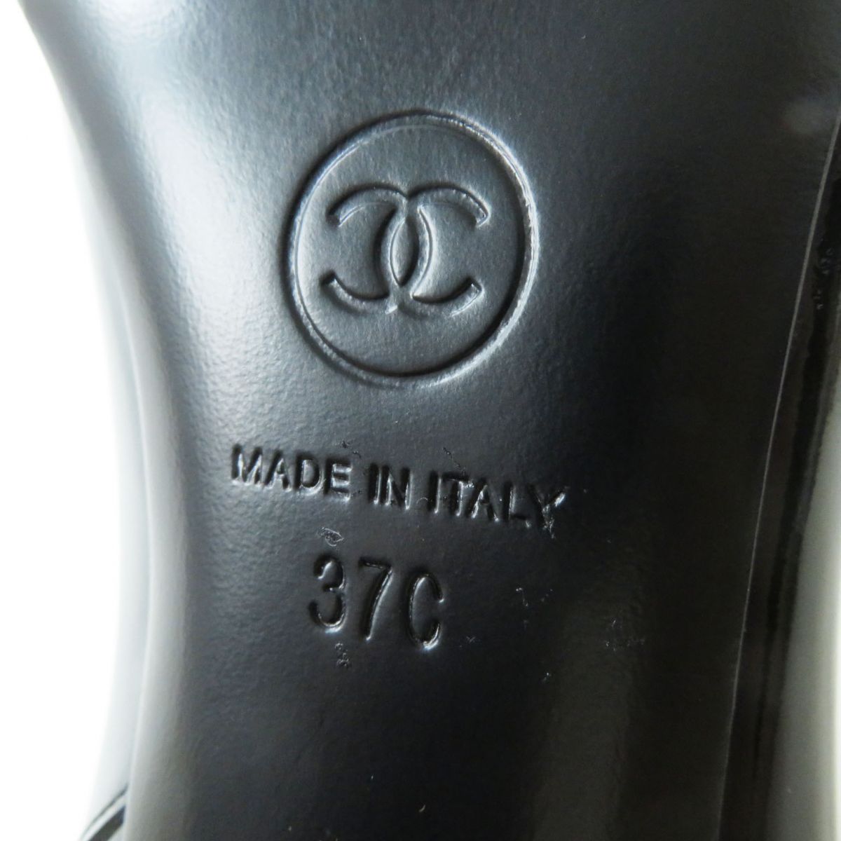 Top Quality Chanel COCO Mark Patent Leather Short Boots