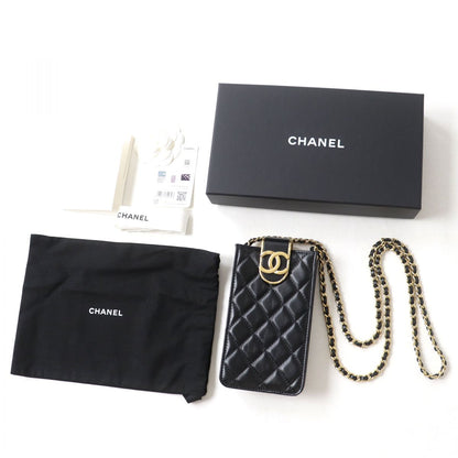 Top Quality Chanel Lambskin Phone Holder Chain Bag