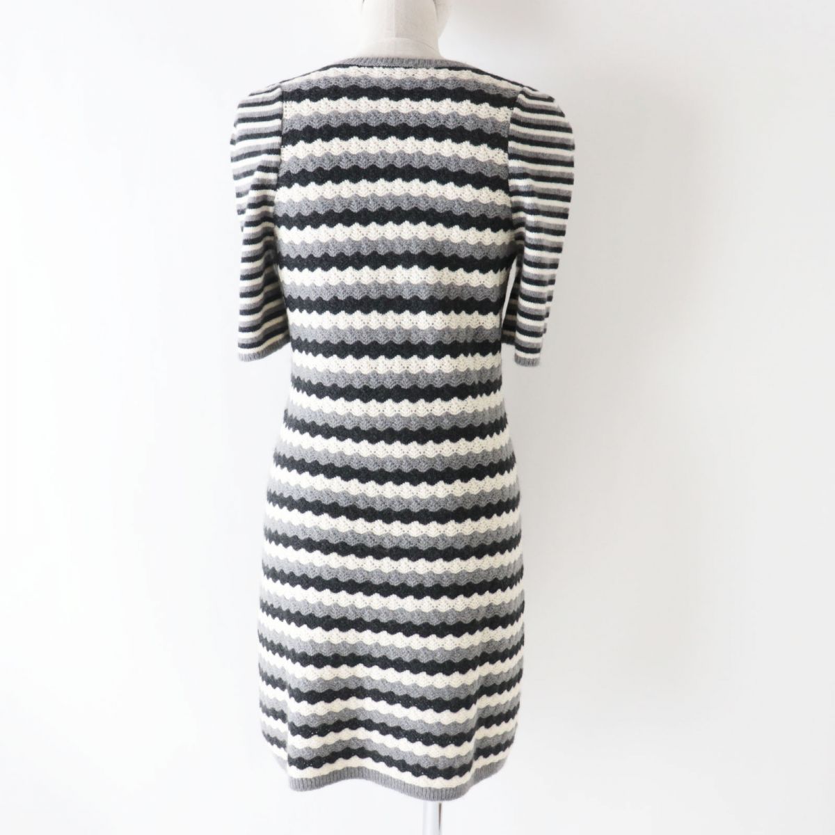 Top Quality Chanel Cashmere Knit Dress COCO Mark Plate