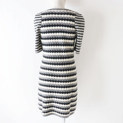 Top Quality Chanel Cashmere Knit Dress COCO Mark Plate