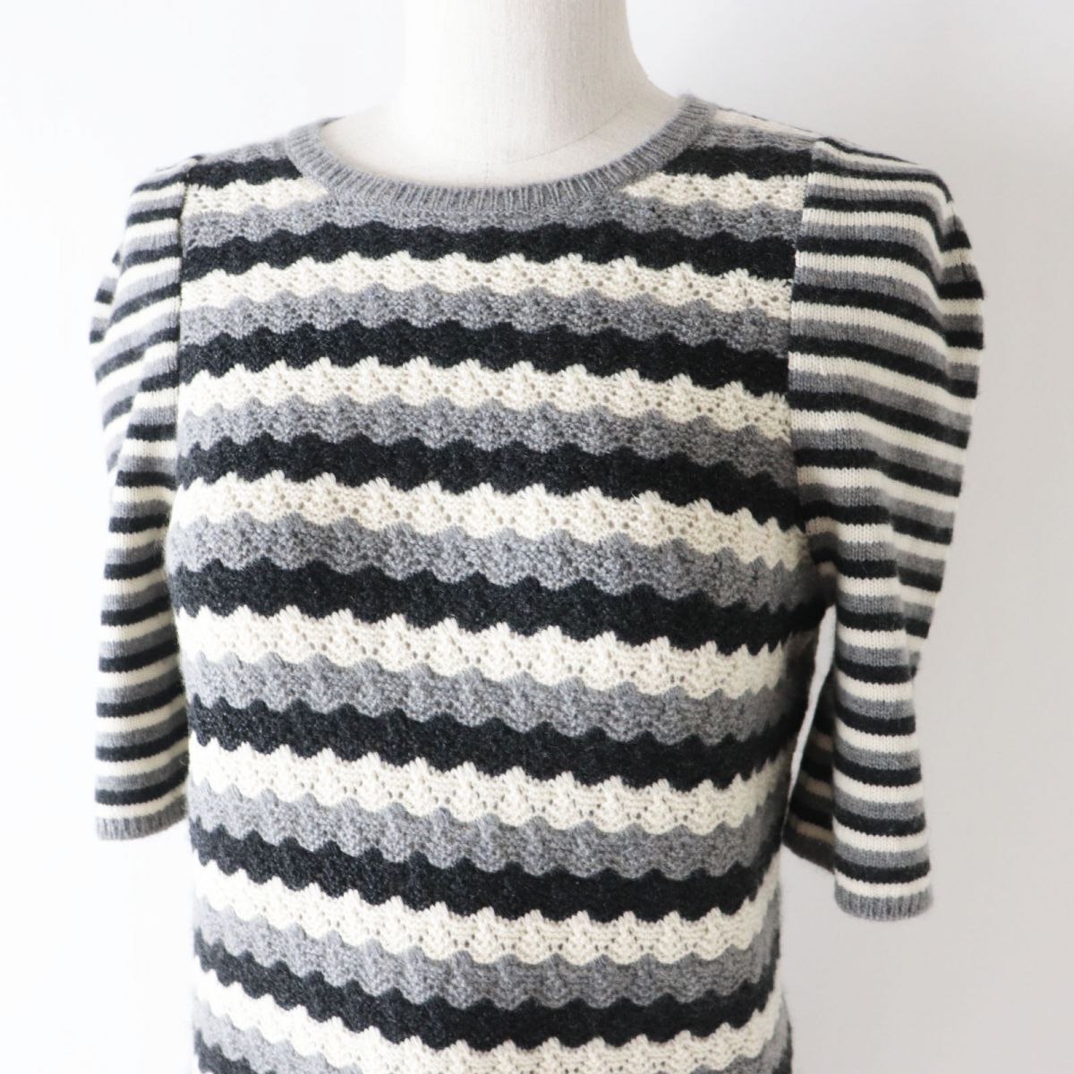 Top Quality Chanel Cashmere Knit Dress COCO Mark Plate