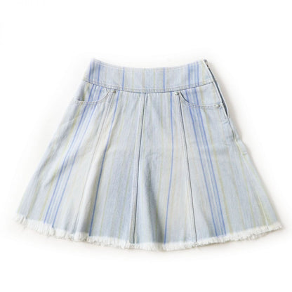 Top Quality Chanel Denim Skirt. A-line. Made in Italy
