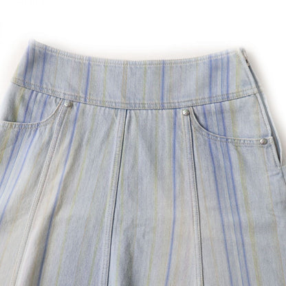 Top Quality Chanel Denim Skirt. A-line. Made in Italy