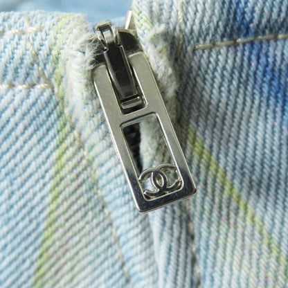 Top Quality Chanel Denim Skirt. A-line. Made in Italy