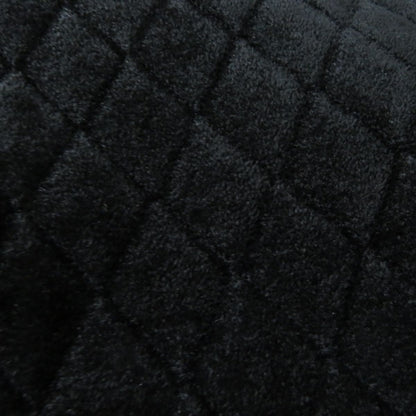 Top Quality Chanel COCO Mark Gold Button Quilted Skirt Black 36