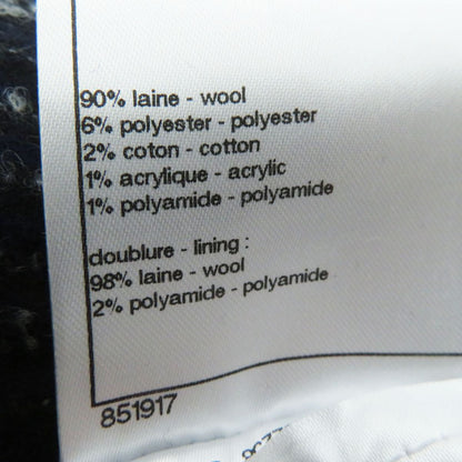 Top Quality Chanel COCO Button Tweed Long Coat Navy