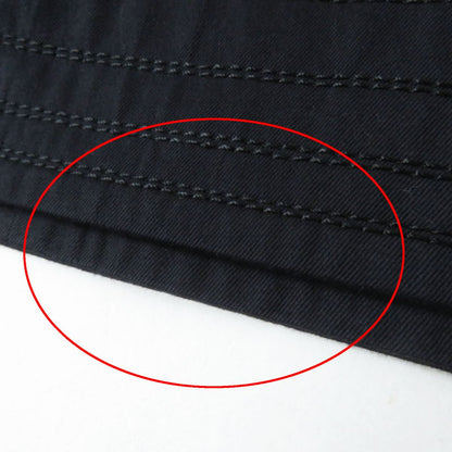 Top Quality Chanel Cotton Trench Coat. COCO Mark Button. Navy