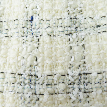 Top Quality Chanel COCO Mark Tweed Trapezoid Skirt Ivory 34