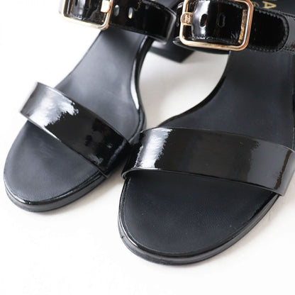 Top Quality Chanel Patent Leather Sandals COCO Markx Logo