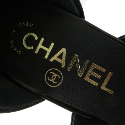 Top Quality Chanel Patent Leather Sandals COCO Markx Logo