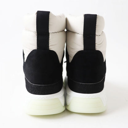 Top Quality Chanel COCO Mark Snow Boots Nylon Suede Black Gray