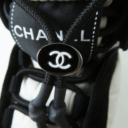 Top Quality Chanel COCO Mark Snow Boots Nylon Suede Black Gray