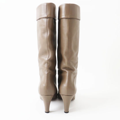 Top Quality Chanel COCO Mark Leather Long Boots 37.5