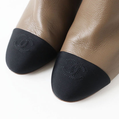 Top Quality Chanel COCO Mark Leather Long Boots 37.5