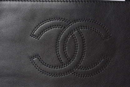 Top Quality Chanel Lamb Leather Shoulder/Handbag A4 Coco Mark Black