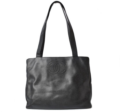 Top Quality Chanel Caviar Skin Shoulder/ Tote Bag Black