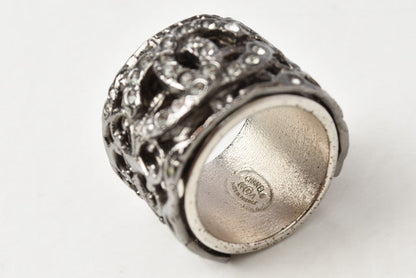 Top Quality Chanel Metal Pearl Ring Size 13