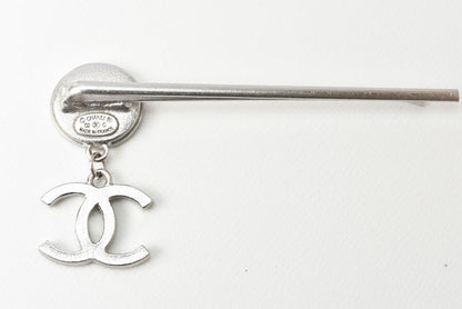 Top Quality Chanel Hairpin Rhinestone Green/Silver