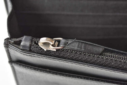 Top Quality Chanel Caviar Skin Chain Wallet Shoulder Bag Black Silver Hardware