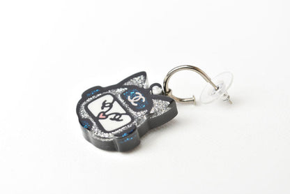 Top Quality Chanel Plastic Earrings Blue/Silver
